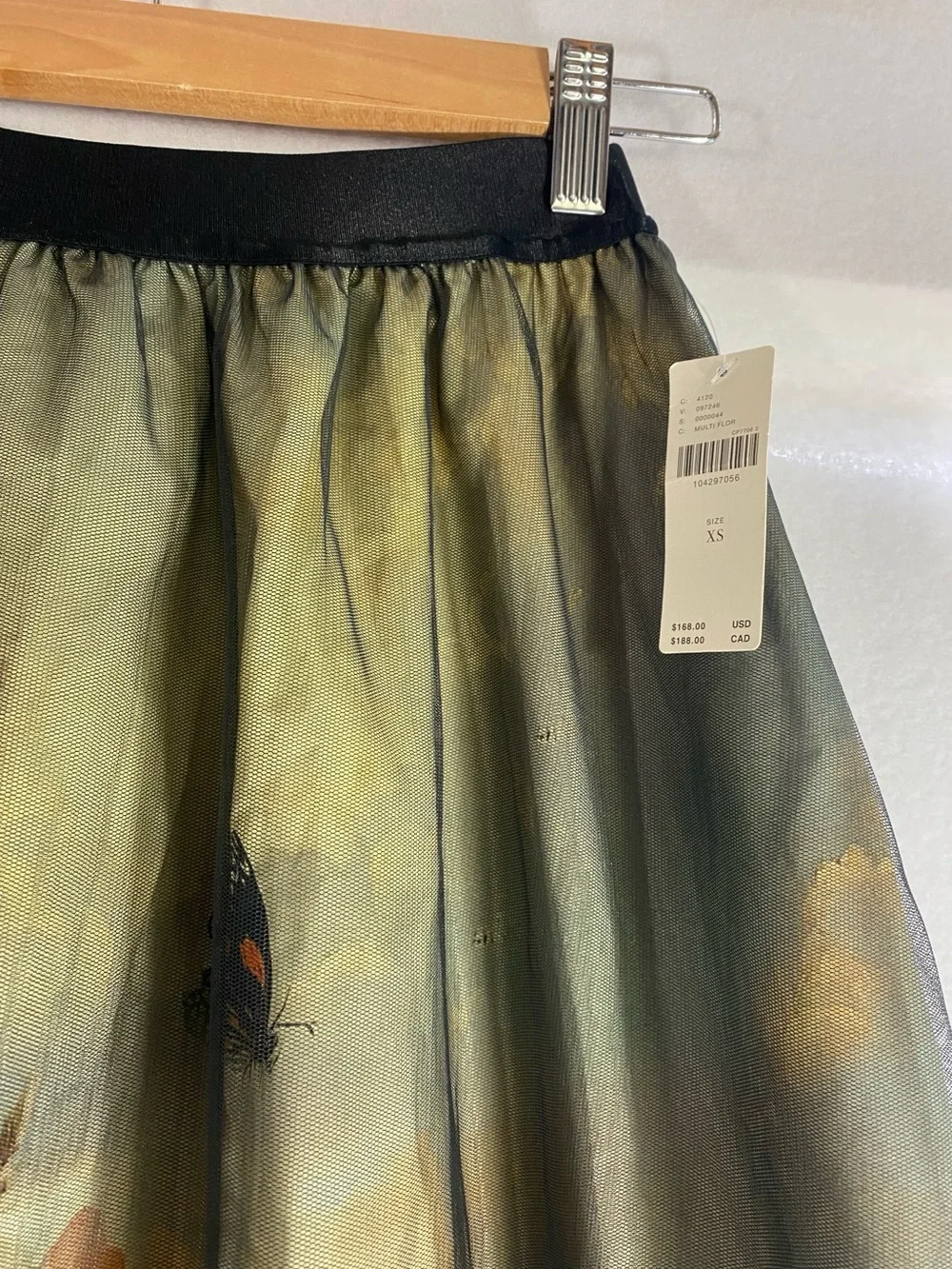 Anthropologie Wondernight Midi Skirt Tulle Swan Size XS NWT - Picture 4 of 14